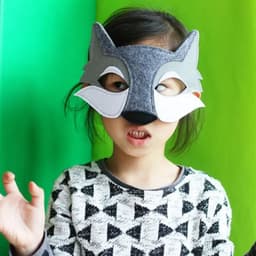 image-3PCS Wolf Eye Half Face Mask Kids Party Wolf Eye Half Face Mask Decor Cosplay Party Wolf Eye Half Face Mask Props
