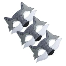 image-3PCS Wolf Eye Half Face Mask Kids Party Wolf Eye Half Face Mask Decor Cosplay Party Wolf Eye Half Face Mask Props