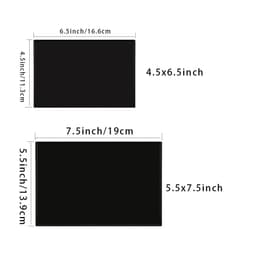 image-10 Piece Set Black Magnetic Photo Frame Refrigerator Magnet Picture Sleeves Wall Art Poster Hanger Home Decoration Holder