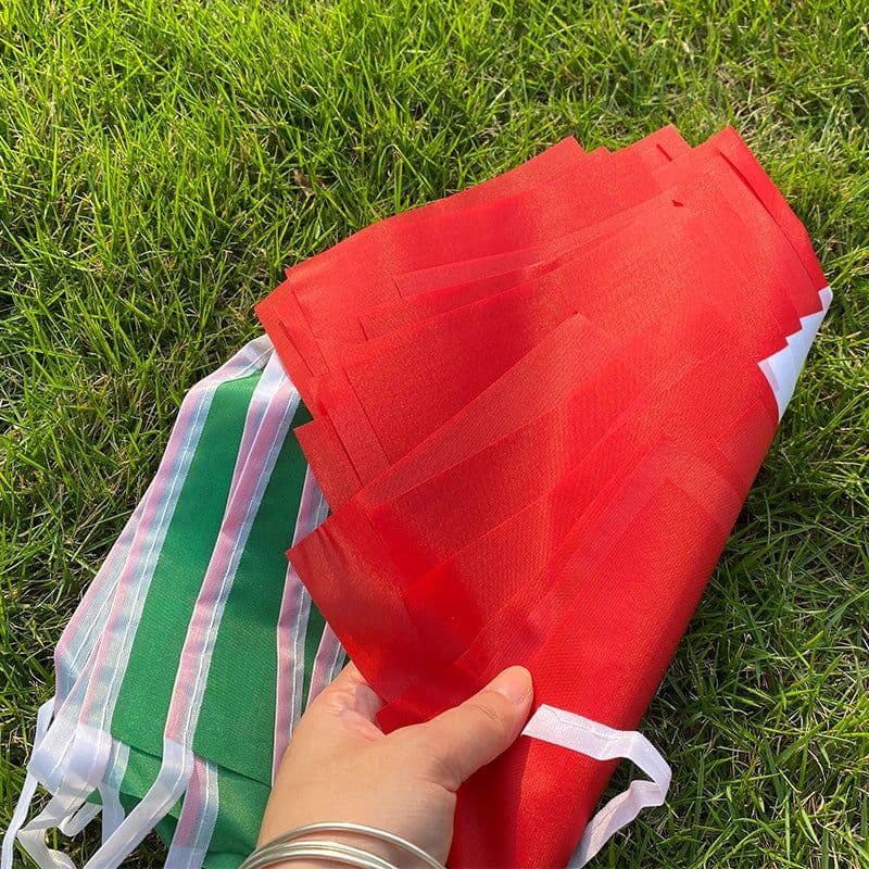 image-Aerlxemrbrae 14*21cm 20pcs/lot italy bunting flags italy string Triangular Flag Buntings Festival Party Holiday