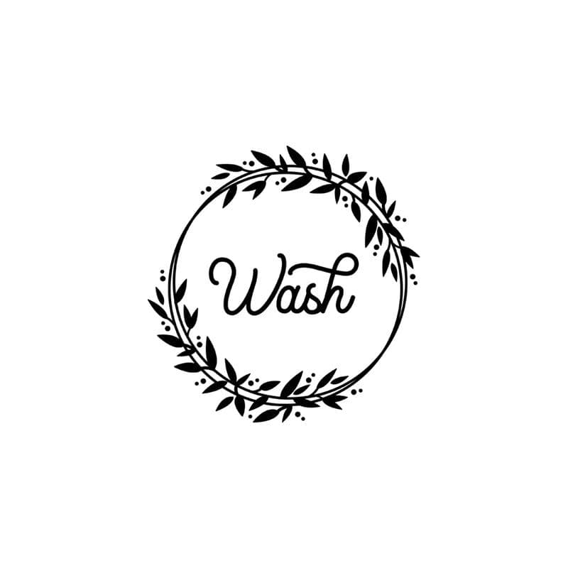 image-Wash Dry Sign Quotes Vinyl Decals Laundry Room Decor Washing Machines Door Decoration Vinyl Sticker Laundry Art