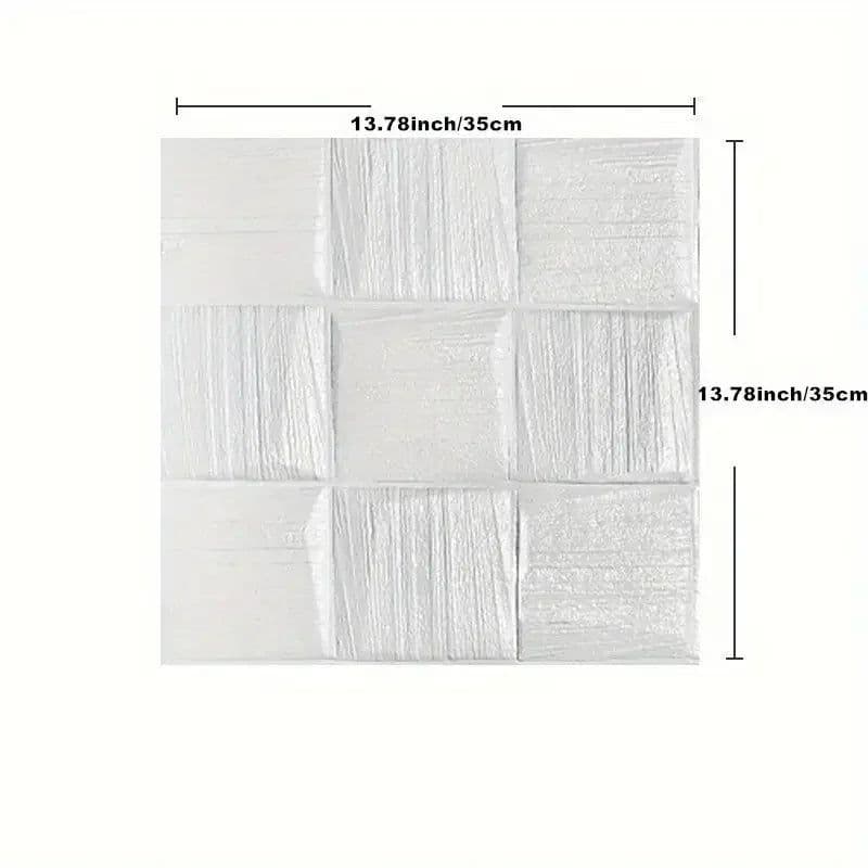 image-5-10pcs 3D effect self-adhesive waterproof foam brick wallpaper loosely pasted to create anti-collision bedroom wall