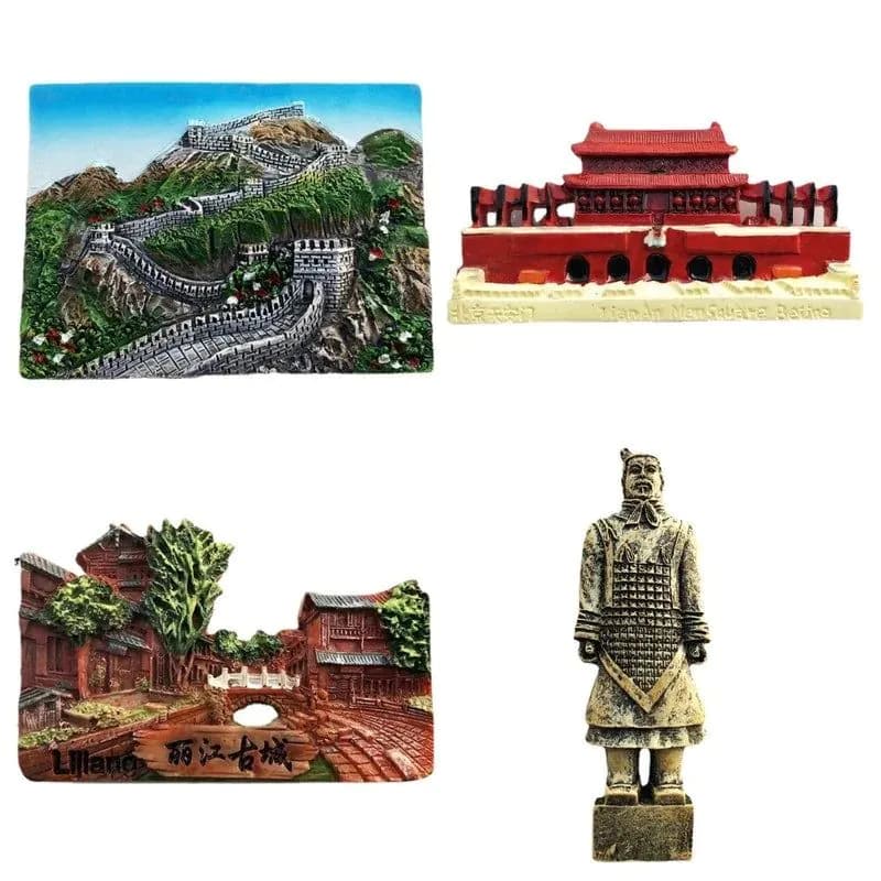 image-China Travelling Fridge Stickers Home Decor Beijing Tourist Souvenirs Resin Fridge Magnets The Great Wall Magnetic Stickers
