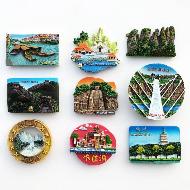 image-China Travelling Fridge Stickers Home Decor Beijing Tourist Souvenirs Resin Fridge Magnets The Great Wall Magnetic Stickers