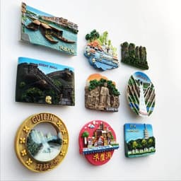 image-China Travelling Fridge Stickers Home Decor Beijing Tourist Souvenirs Resin Fridge Magnets The Great Wall Magnetic Stickers