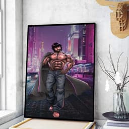 image-Japanese Anime Baki Hanma Comics Whitepaper Sticky Posters Wall Sticker DIY Living Room Bar Cafe Vintage Posters Decorative Wall