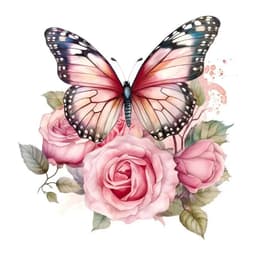 image-M733 Butterflies Plants Flowers Wall Sticker Bathroom Toilet Decor Decals Living Room Cabinet Home Decoration Self Adhesive Mura
