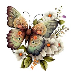 image-M733 Butterflies Plants Flowers Wall Sticker Bathroom Toilet Decor Decals Living Room Cabinet Home Decoration Self Adhesive Mura