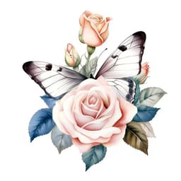 image-M733 Butterflies Plants Flowers Wall Sticker Bathroom Toilet Decor Decals Living Room Cabinet Home Decoration Self Adhesive Mura