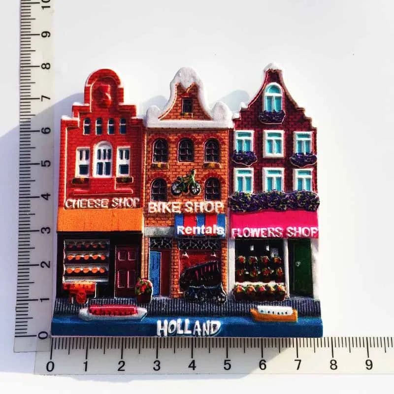 image-Netherlands Amsterdam Tourist Souvenir Magnetic Refrigerator Sticker Collection Gift Fridge Magnets