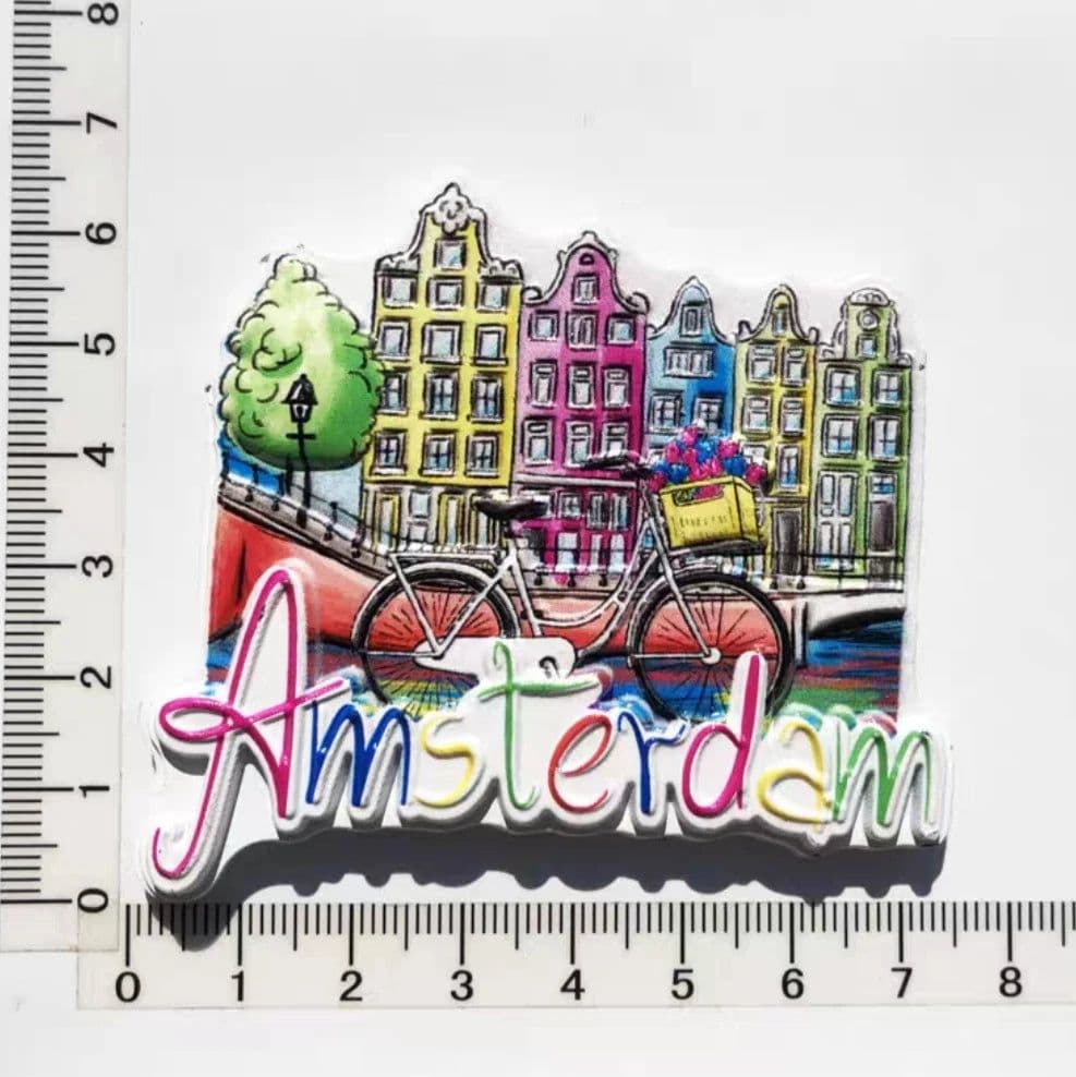 image-Netherlands Amsterdam Tourist Souvenir Magnetic Refrigerator Sticker Collection Gift Fridge Magnets