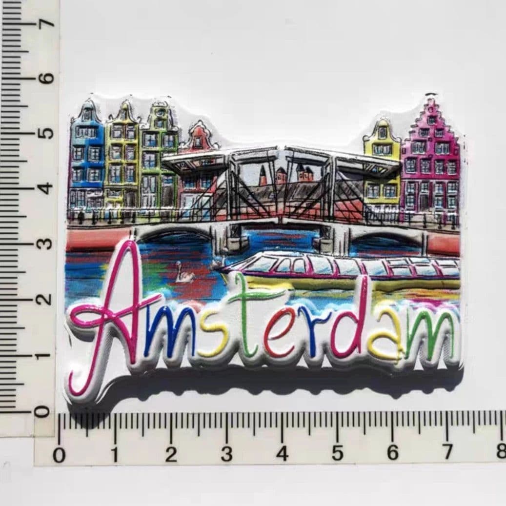 image-Netherlands Amsterdam Tourist Souvenir Magnetic Refrigerator Sticker Collection Gift Fridge Magnets