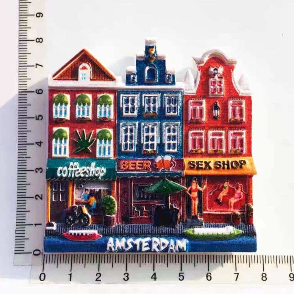 image-Netherlands Amsterdam Tourist Souvenir Magnetic Refrigerator Sticker Collection Gift Fridge Magnets