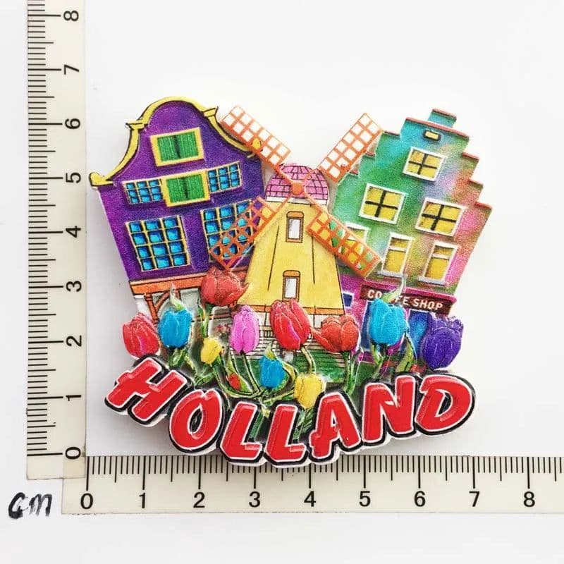 image-Netherlands Amsterdam Tourist Souvenir Magnetic Refrigerator Sticker Collection Gift Fridge Magnets