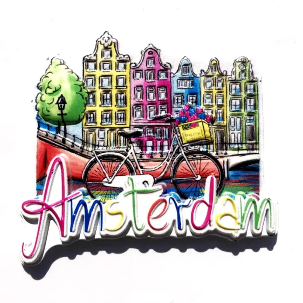 image-Netherlands Amsterdam Tourist Souvenir Magnetic Refrigerator Sticker Collection Gift Fridge Magnets