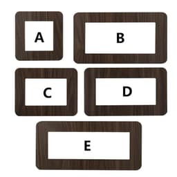 image-1PC Modern Light Switch Sticker Decorative Protective Cover Aluminum Socket Frame Cover Home Living Room Decor