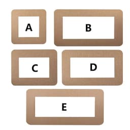 image-1PC Modern Light Switch Sticker Decorative Protective Cover Aluminum Socket Frame Cover Home Living Room Decor