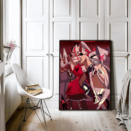image-H-Hazbin Hotels Cartoon Whitepaper Poster HD Quality Poster Wall Art Painting Study Room Wall Decor