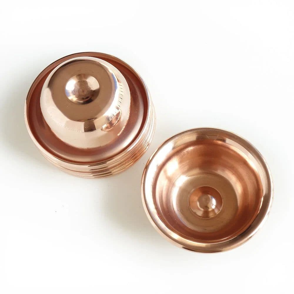 image-Copper Decorative Bowls,Tibetan Buddhist Decor Tribute Cup,Tibet Meditation and Zen Decoration 7 Set