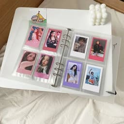 image-A5 3 Inch Photo Card Kpop Card Binder School Stationery Photocard Holder Photo Album Book Binder Filler Pages Home Decor Garden