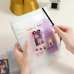 image-A5 3 Inch Photo Card Kpop Card Binder School Stationery Photocard Holder Photo Album Book Binder Filler Pages Home Decor Garden