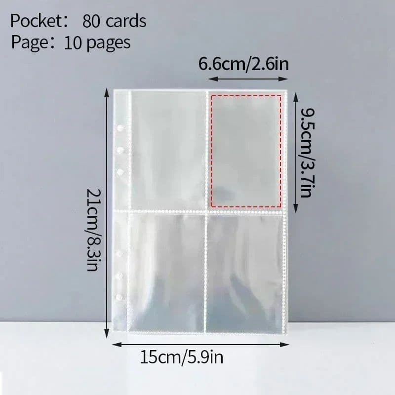 image-A5 3 Inch Photo Card Kpop Card Binder School Stationery Photocard Holder Photo Album Book Binder Filler Pages Home Decor Garden