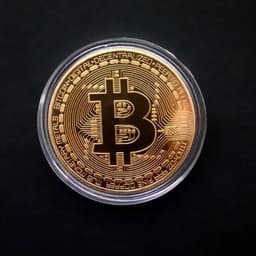 image-Gold Plated Bitcoin Coin Collectible Art Collection Gift Physical Commemorative Casascius Bit BTC Metal Antique Imitation