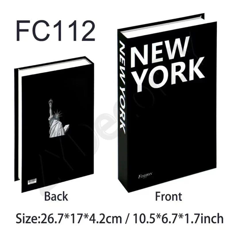image-Fake Book Cafe Desk Table Living Room For Home Decor Interior Items Modern Home Decoration Ornaments Accessories Luxury Bedroom