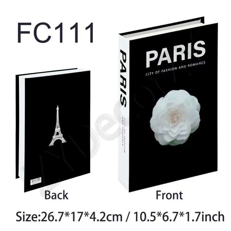 image-Fake Book Cafe Desk Table Living Room For Home Decor Interior Items Modern Home Decoration Ornaments Accessories Luxury Bedroom