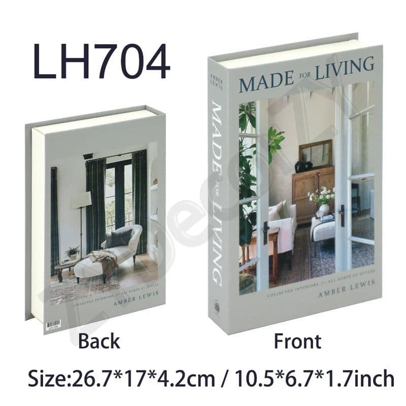 image-Fake Book Cafe Desk Table Living Room For Home Decor Interior Items Modern Home Decoration Ornaments Accessories Luxury Bedroom