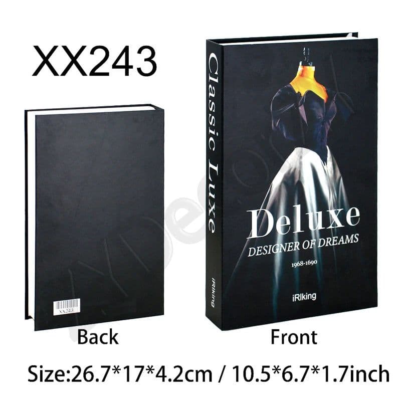 image-Fake Book Cafe Desk Table Living Room For Home Decor Interior Items Modern Home Decoration Ornaments Accessories Luxury Bedroom