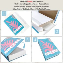 image-Fake Book Cafe Desk Table Living Room For Home Decor Interior Items Modern Home Decoration Ornaments Accessories Luxury Bedroom