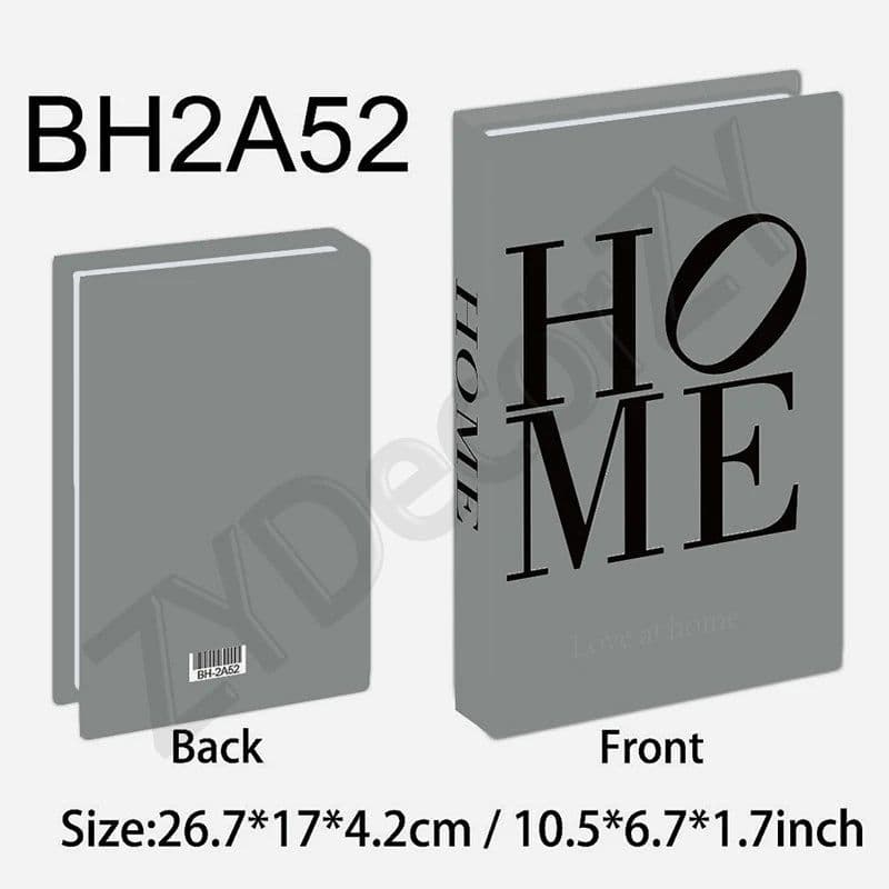 image-Fake Book Cafe Desk Table Living Room For Home Decor Interior Items Modern Home Decoration Ornaments Accessories Luxury Bedroom