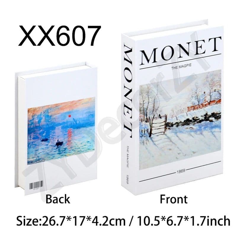 image-Fake Book Cafe Desk Table Living Room For Home Decor Interior Items Modern Home Decoration Ornaments Accessories Luxury Bedroom