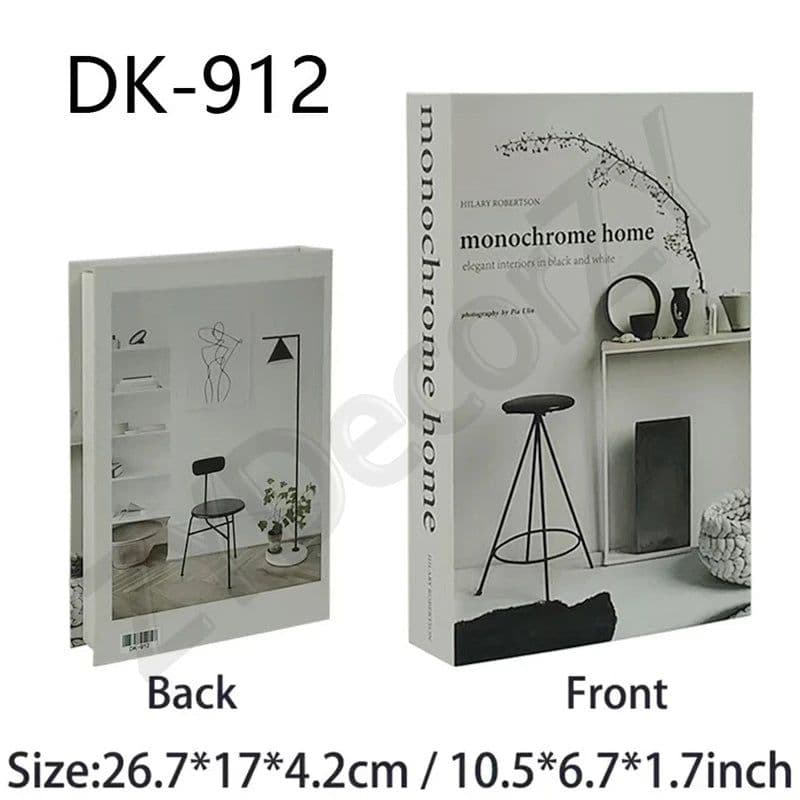image-Fake Book Cafe Desk Table Living Room For Home Decor Interior Items Modern Home Decoration Ornaments Accessories Luxury Bedroom