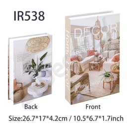 image-Fake Book Cafe Desk Table Living Room For Home Decor Interior Items Modern Home Decoration Ornaments Accessories Luxury Bedroom