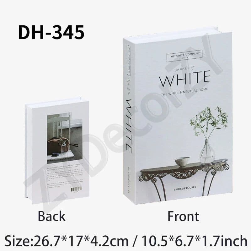 image-Fake Book Cafe Desk Table Living Room For Home Decor Interior Items Modern Home Decoration Ornaments Accessories Luxury Bedroom