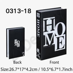 image-Fake Book Cafe Desk Table Living Room For Home Decor Interior Items Modern Home Decoration Ornaments Accessories Luxury Bedroom