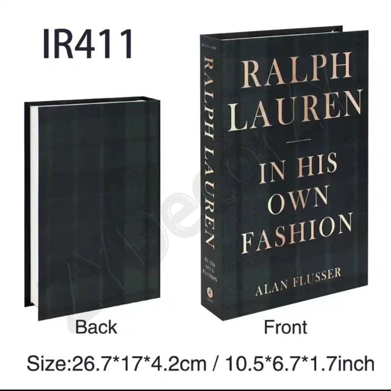 image-Fake Book Cafe Desk Table Living Room For Home Decor Interior Items Modern Home Decoration Ornaments Accessories Luxury Bedroom
