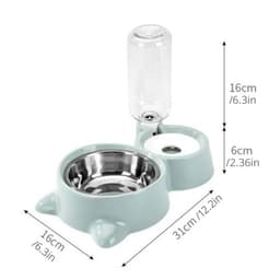 image-Pet Dog Cat Bowl Fountain Automatic Food Water Feeder Container For Cats Dogs Drinking Pet Articles Pet Cat Water Dispenser, Automatic Gravity Cat Water Bowl