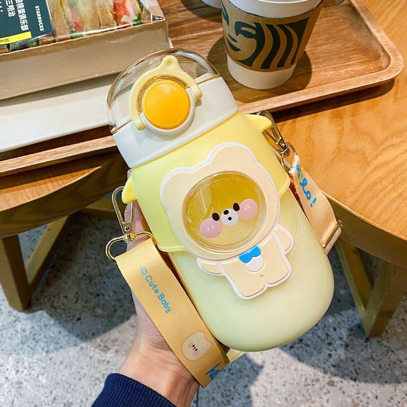 image-Women's Large Capacity Japanese Plastic Water Cup