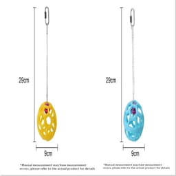 image-Plastic Gnawing Molar Chewing Relieving Stuffy Parrot Hanging Bell Ball