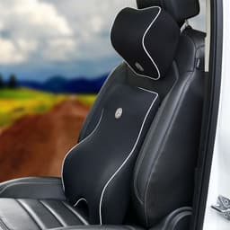 image-Car Memory Cotton Lumbar Suit Pillow Back Pad Waist Car Interior Seat Four Seasons Universal New Slow Rebound