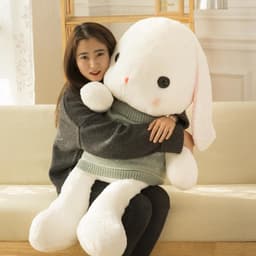 image-Dorimytrader cuddly cartoon bunny plush toy big stuffed anime rabbit