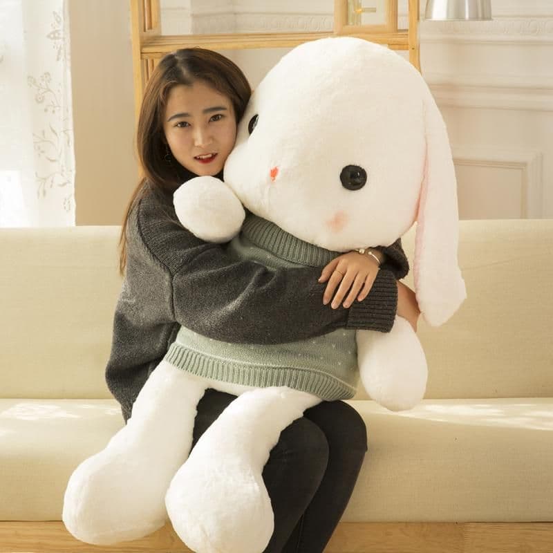 image-Dorimytrader cuddly cartoon bunny plush toy big stuffed anime rabbit