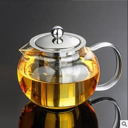 image-YGS-Y254 Best Heat Resistant Glass Tea Pot Flower Tea Set Puer kettle