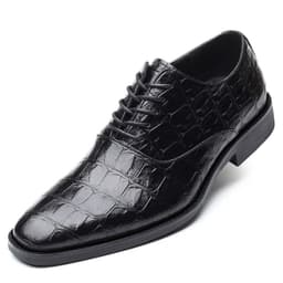 image-Sagajero Men's Large Size Casual Leather Shoes - Yellow, Size 48