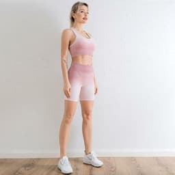 image-2021 Sports Set Women Gradient Fitness Yoga Tracksuit Gym Jogging