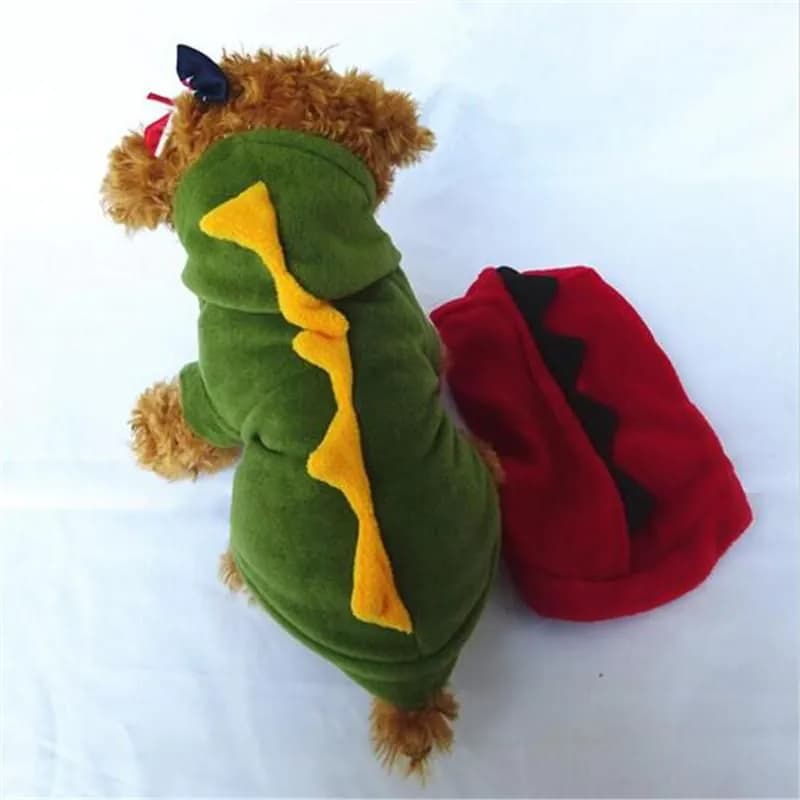 image-CW017 Pet supplies Dogs clothing Puppy Cat Cute Dinosaur Pretty pet