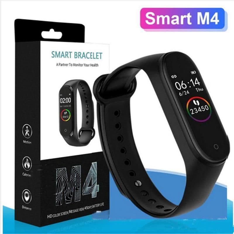 image-2021 NEW M4 Smart Band Fitness Tracker Watch Sport bracelet Heart Rate